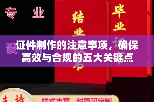 南涧证件制作的注意事项，确保高效与合规的五大关键点