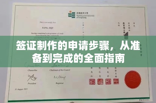 南涧签证制作的申请步骤，从准备到完成的全面指南